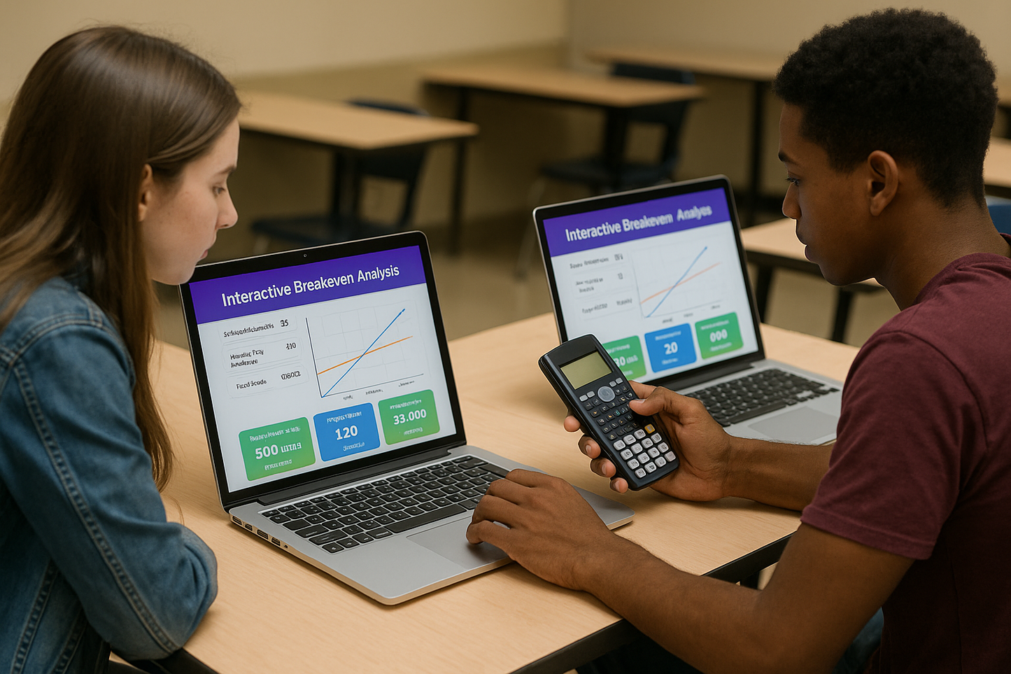 Business Studies: Interactive Breakeven Chart Analysis Tool