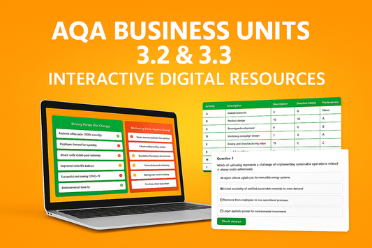 Business Studies: 3.2 and 3.3 Digital Textbook Designed For The New AQA Specification