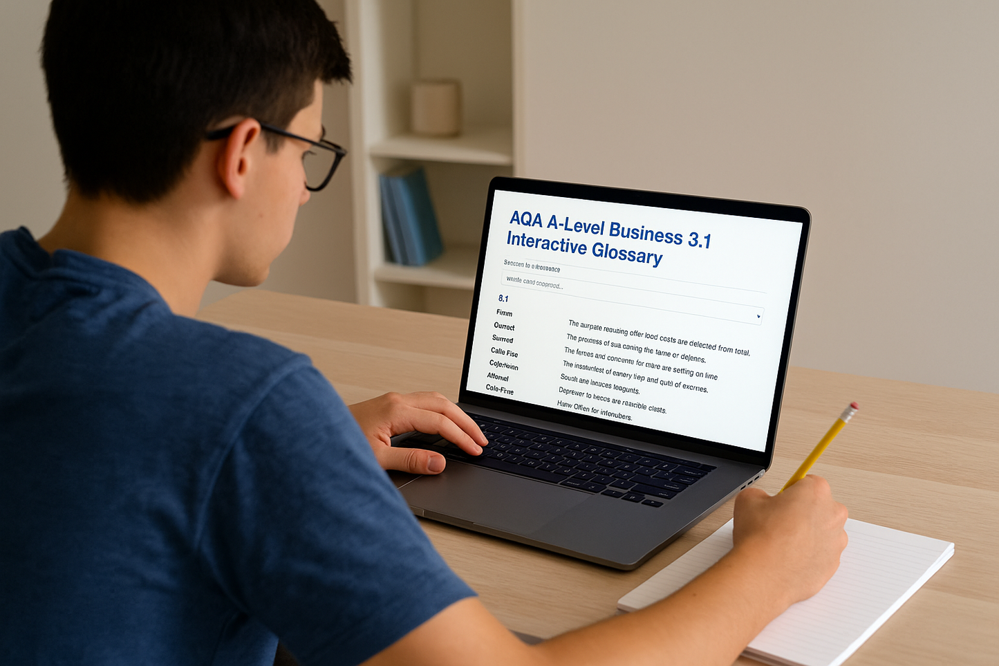 Business Studies: AQA A-Level Business Glossary Bank - Year 1