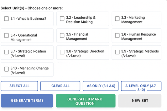 Business Studies: AQA Generator